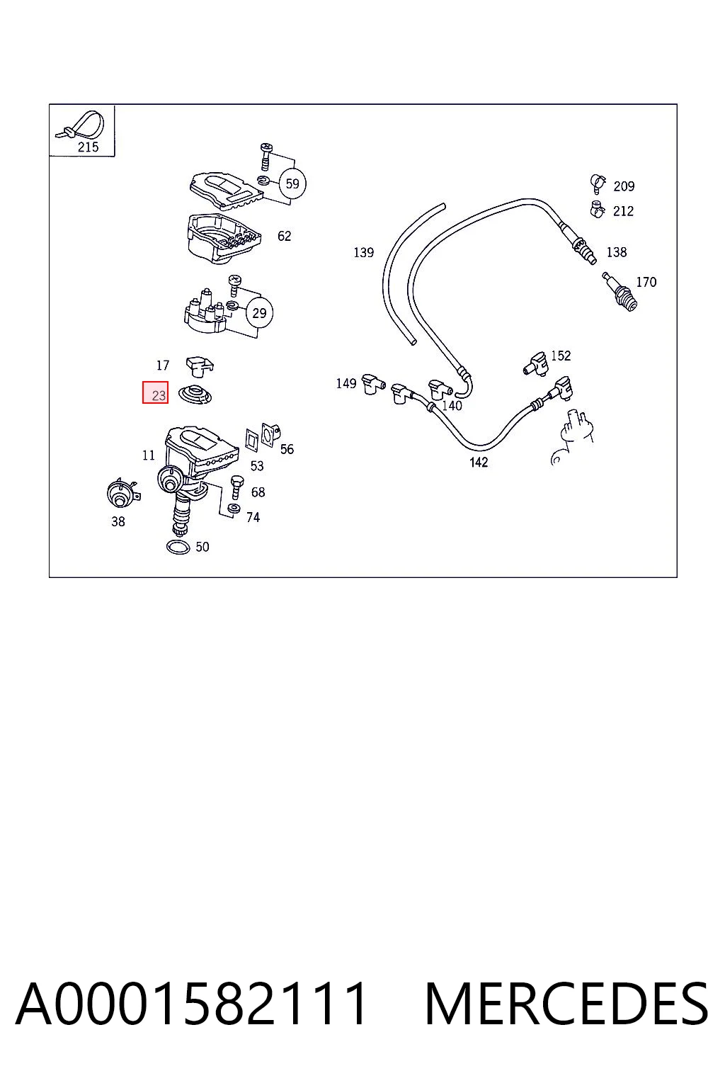 A0001582111 Mercedes
