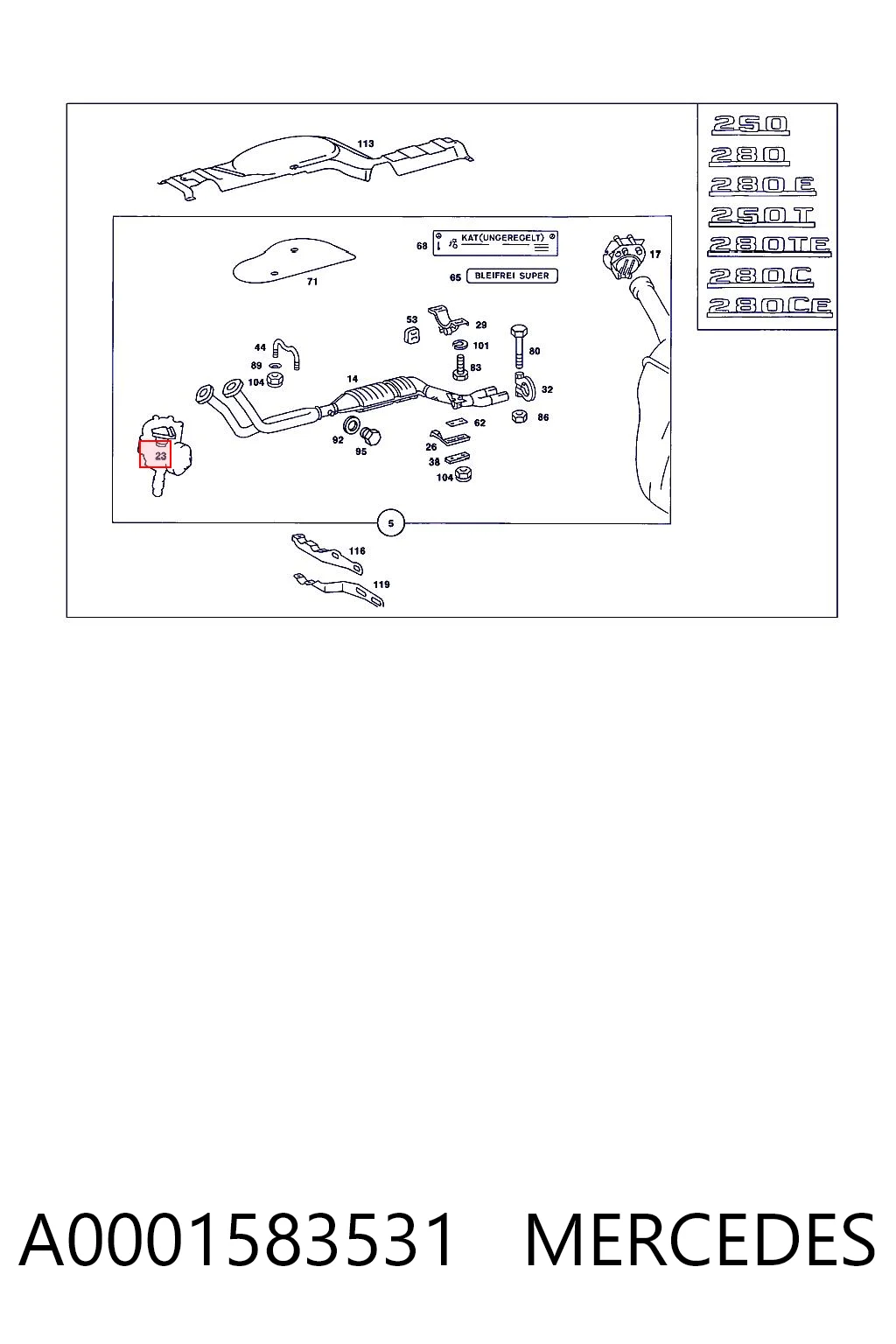 A0001583531 Mercedes