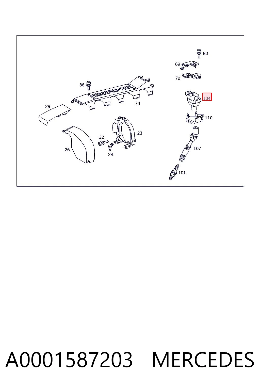 A0001587203 Mercedes