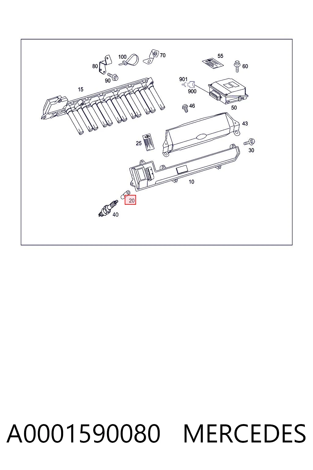 A0001590080 Mercedes