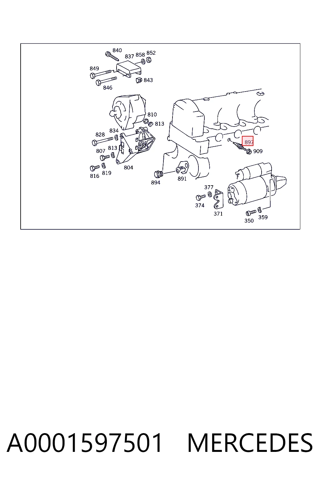 A0001597501 Mercedes
