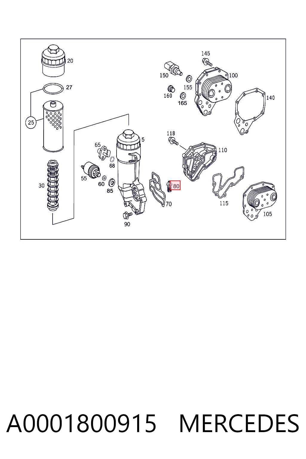 A0001800915 Mercedes