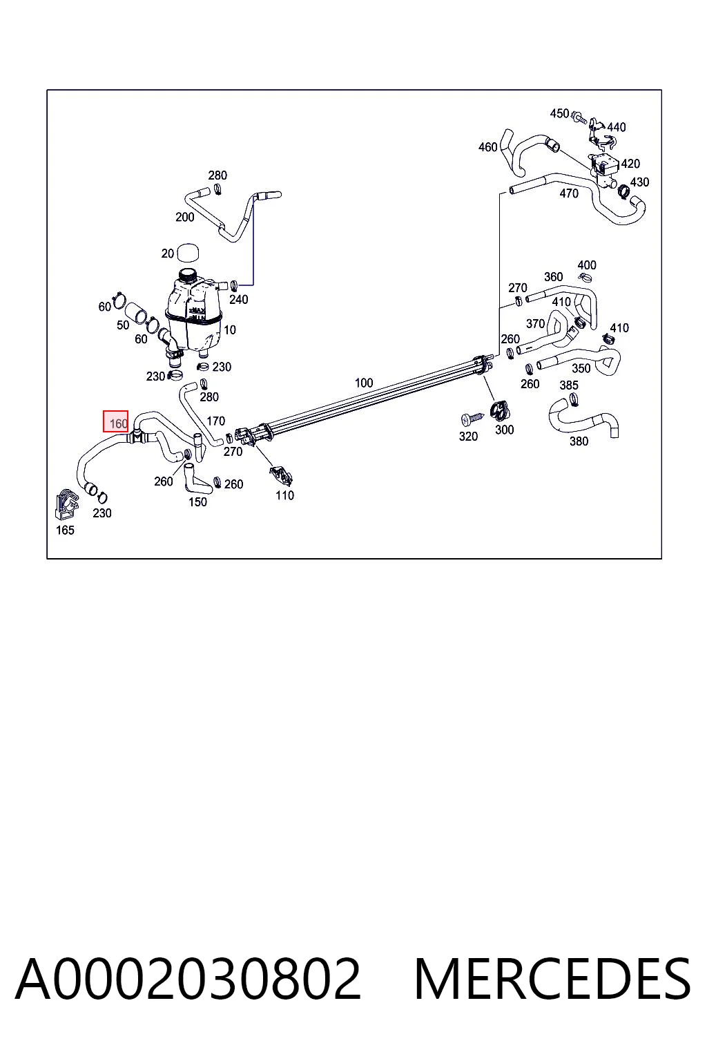 Manguera de refrigeración Smart FORTWO  (2007-2026)