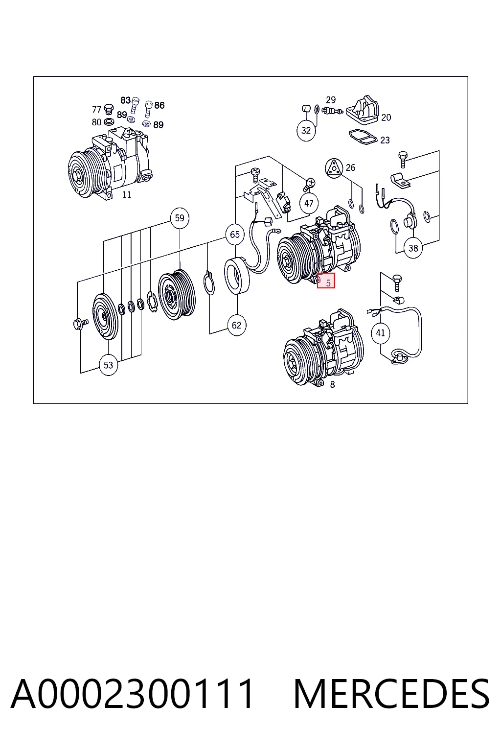 A0002300111 Mercedes