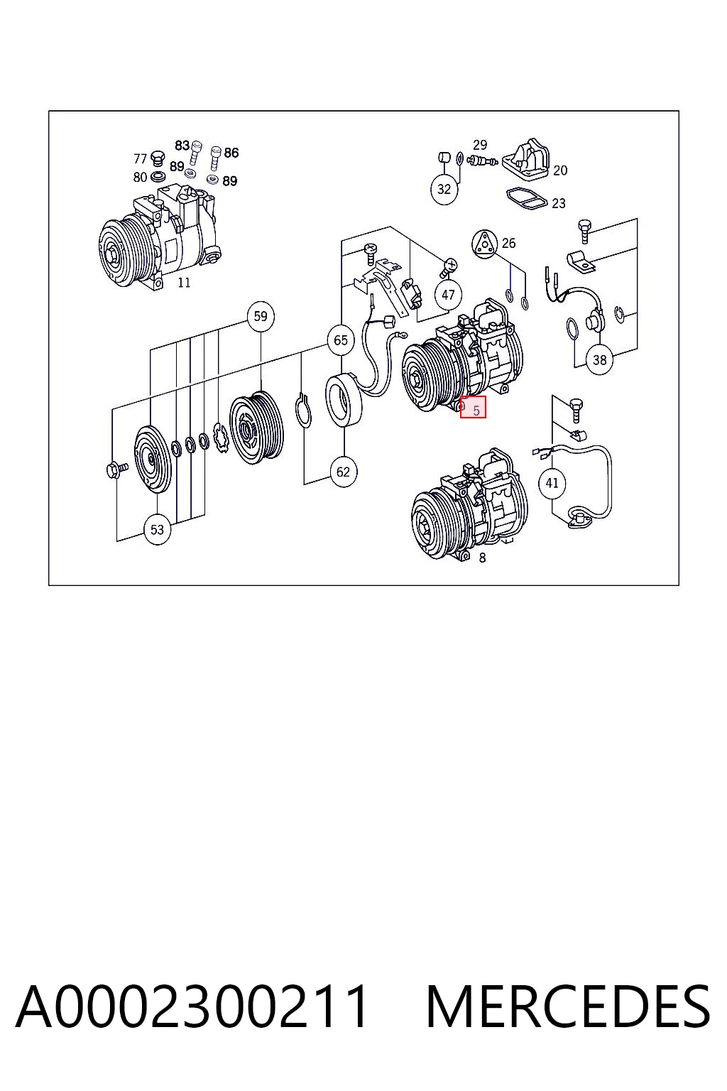 A0002300211 Mercedes