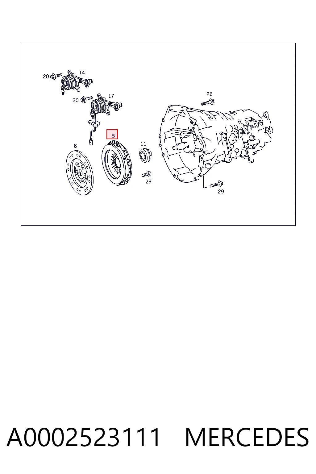 Plato de presión de embrague Mercedes E sedán (W211) (2002 - 2008) precio, desde 81,92 EUR