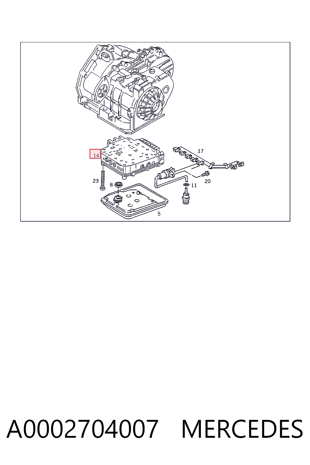 A0002704007 Mercedes