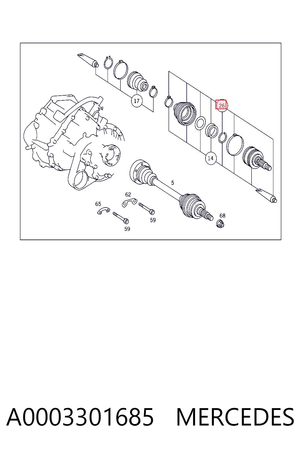 A0003301685 Mercedes