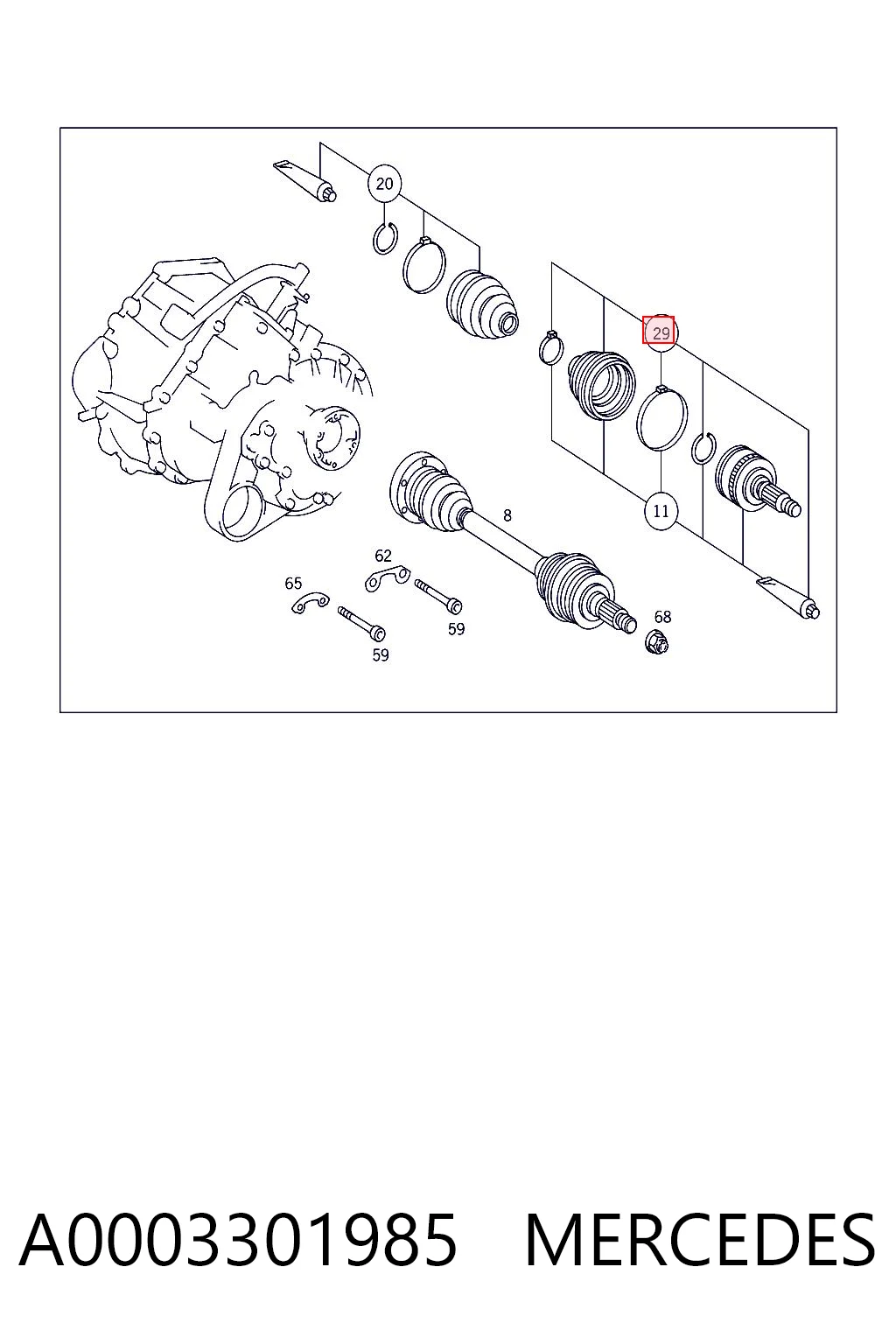 A0003301985 Mercedes