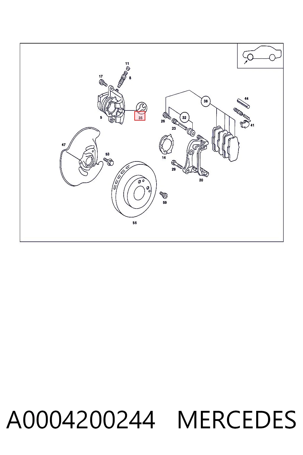 A0004200244 Mercedes