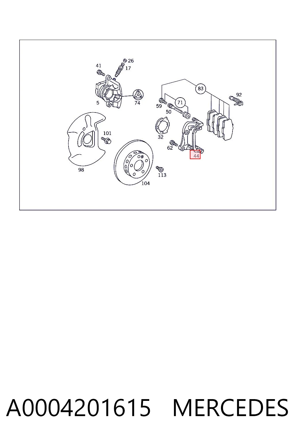 A0004201615 Mercedes