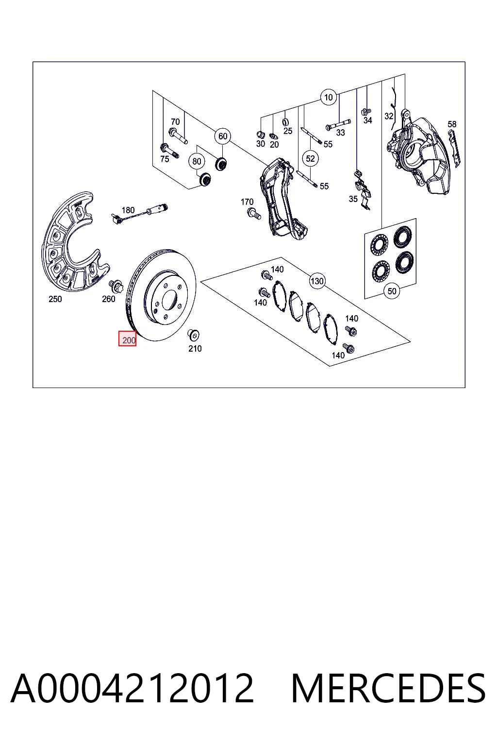 A0004212012 Mercedes Discos
