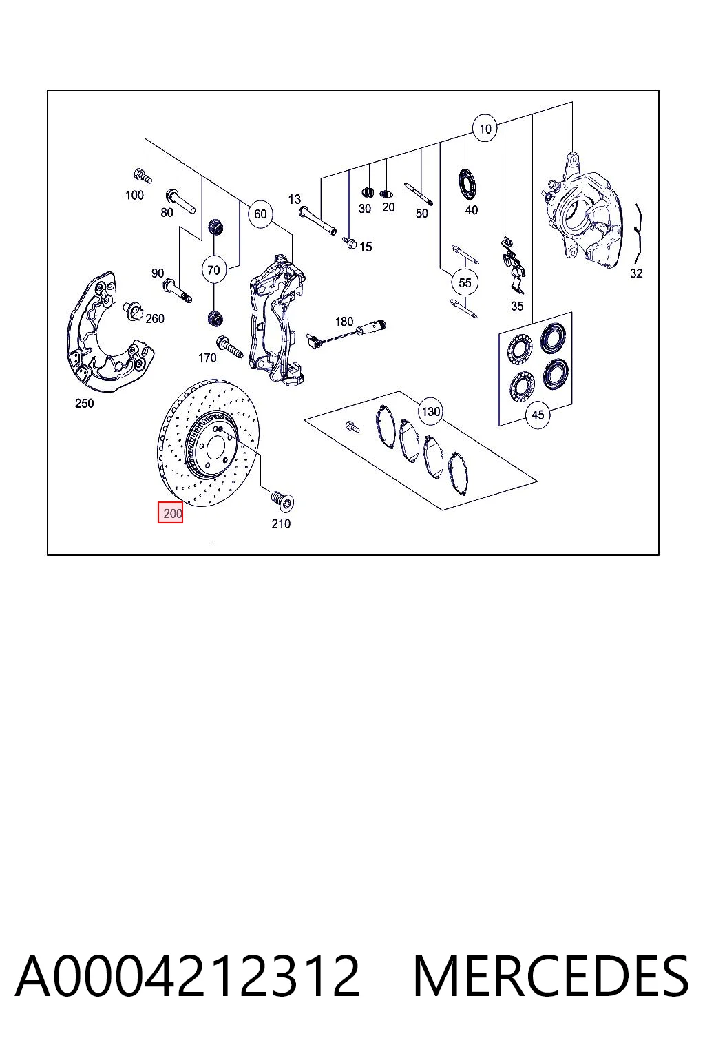 A0004212312 Mercedes Discos