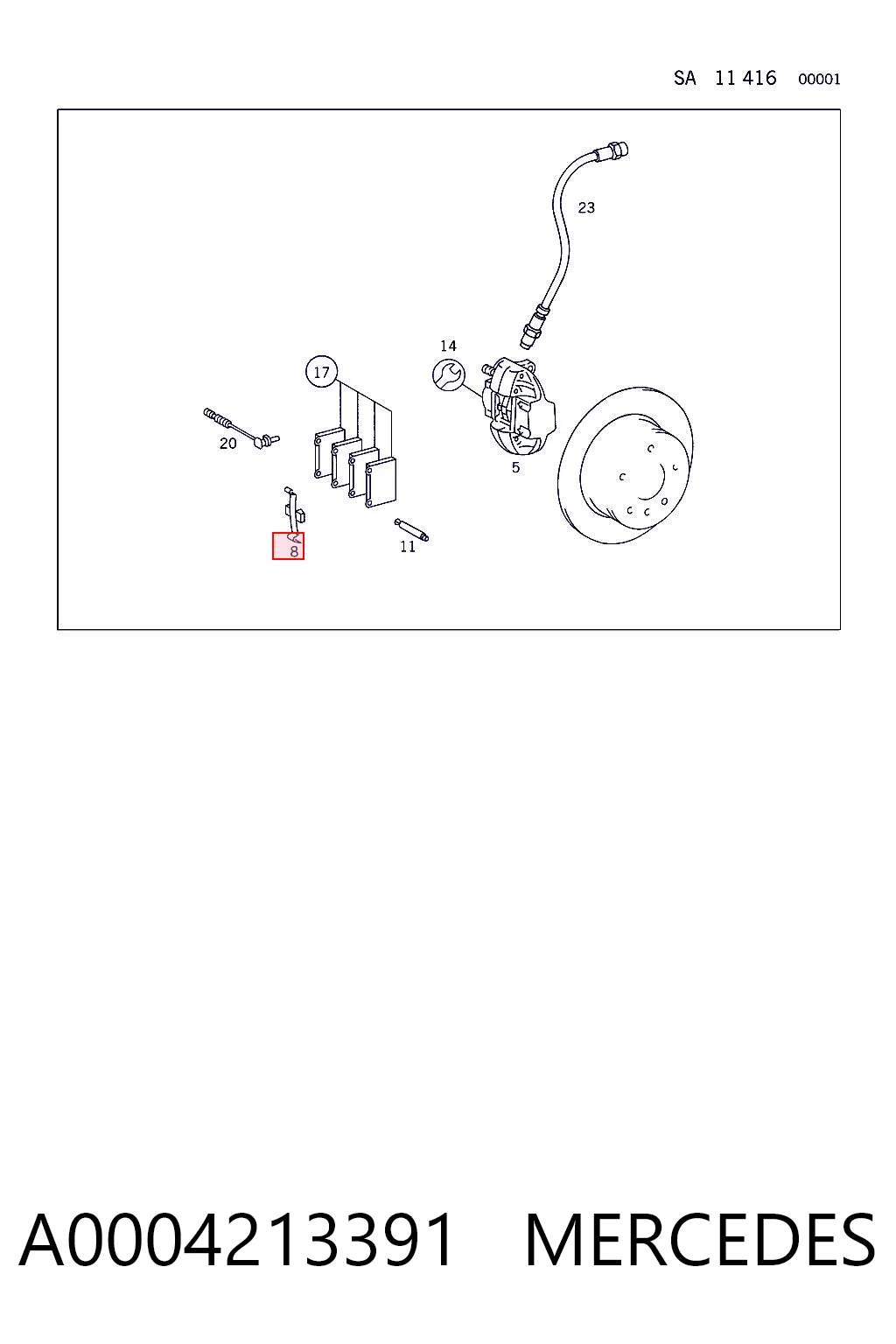 A0004213391 Mercedes