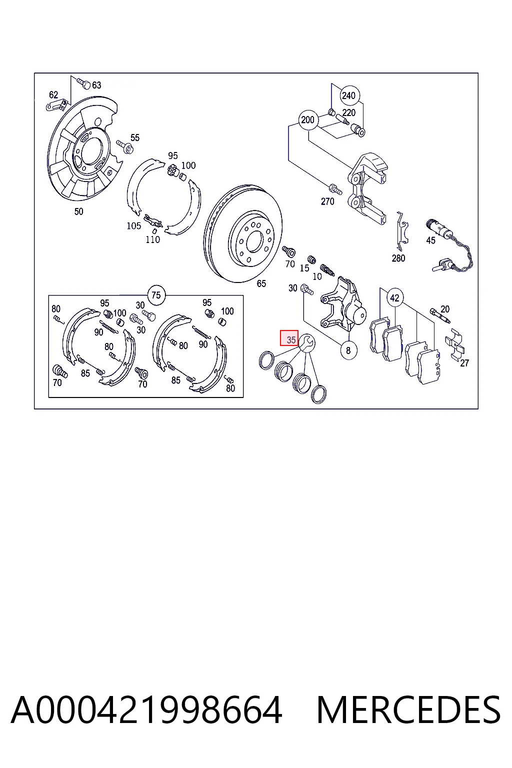 Comprar Kit de reparación de pinzas de freno trasero BMW 3  E46