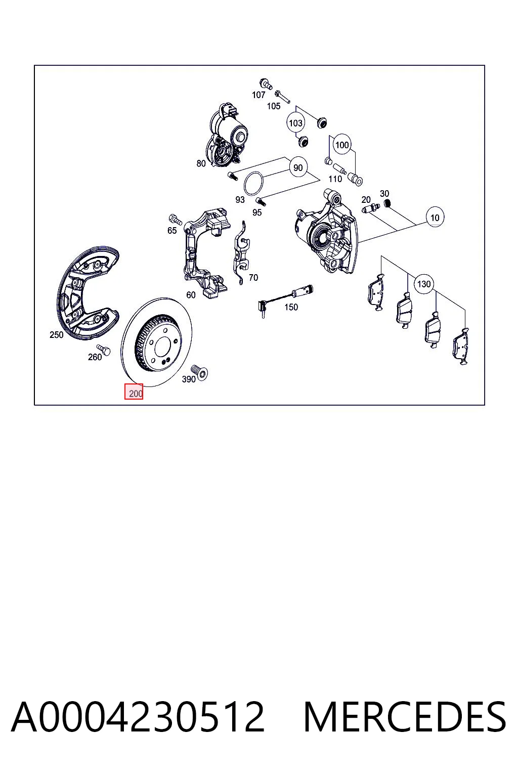 A0004230512 Mercedes