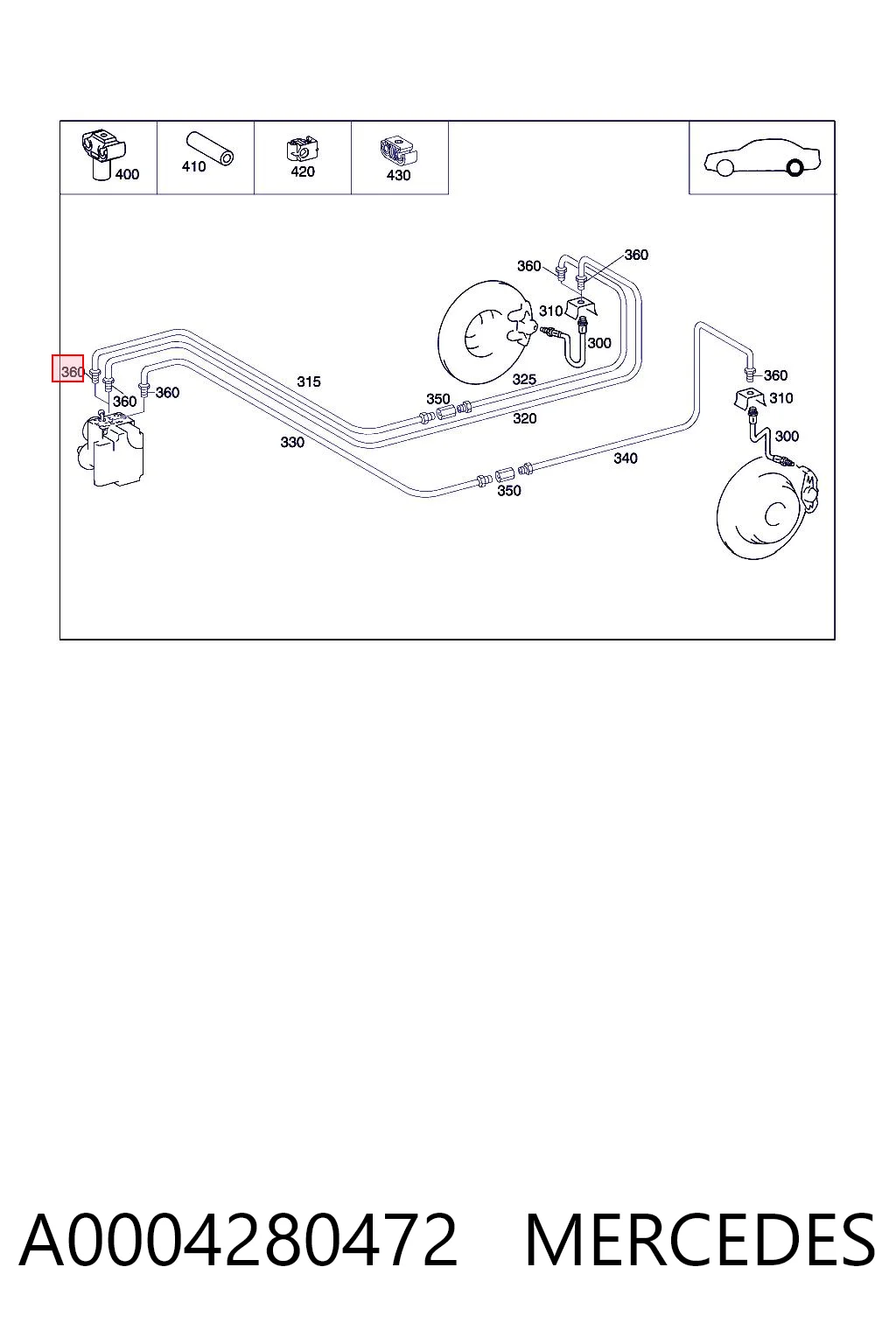 A0004280472 Mercedes