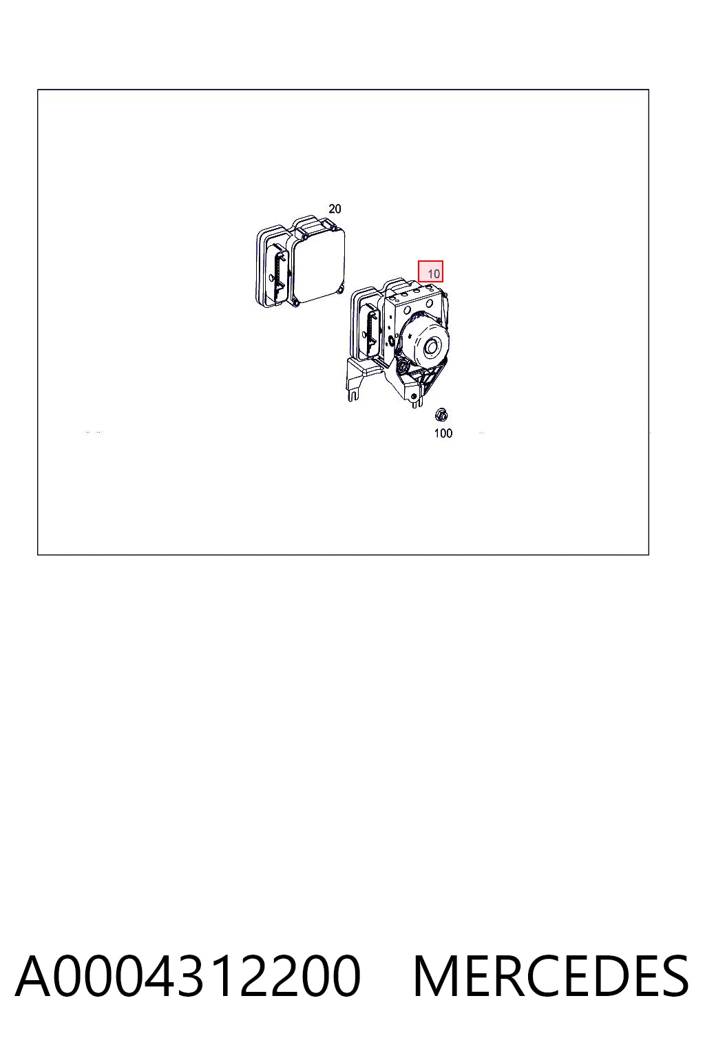 Unidad de control ABS hidráulico para Mercedes A  W176
