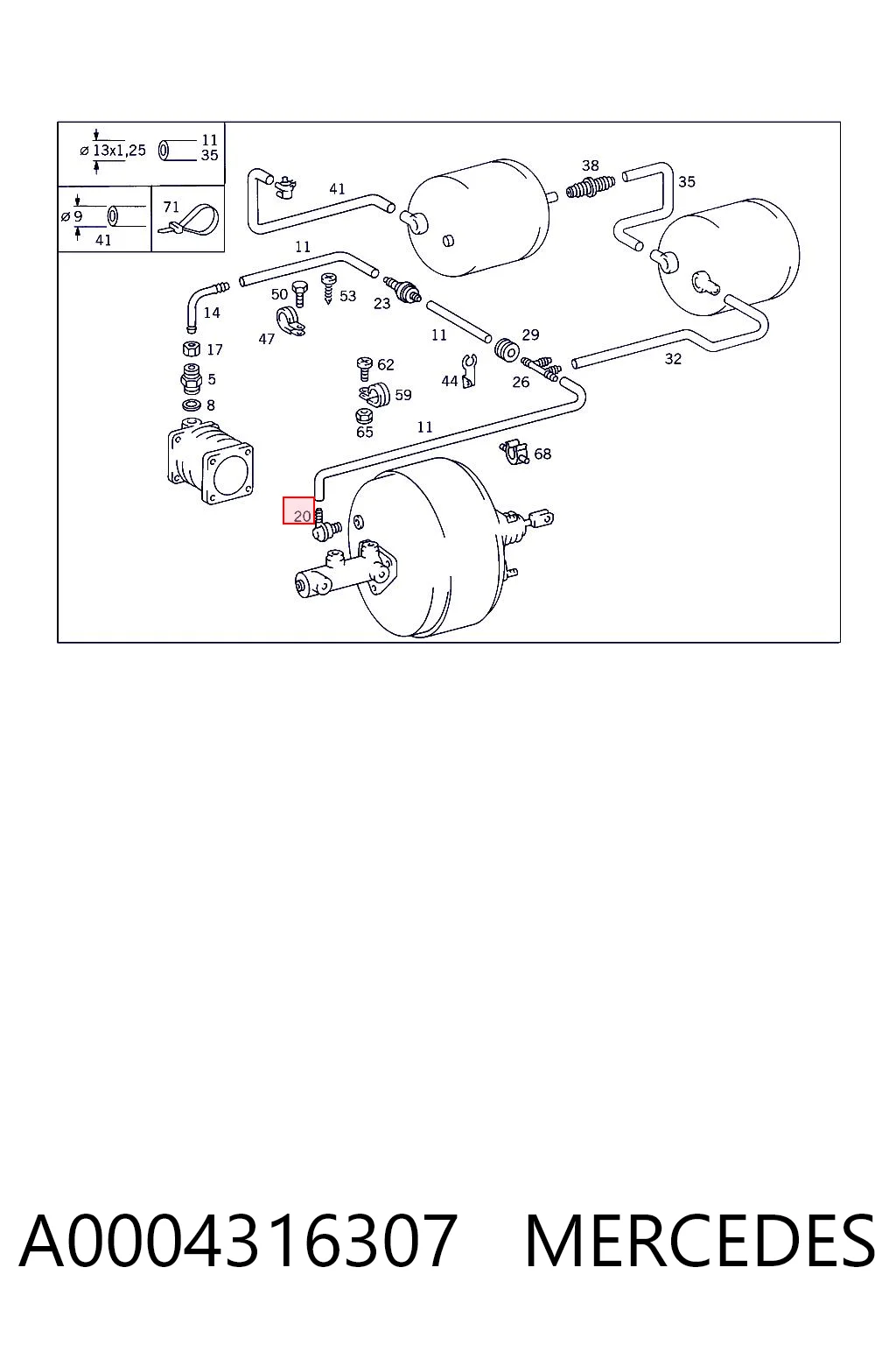 A0004316307 Mercedes