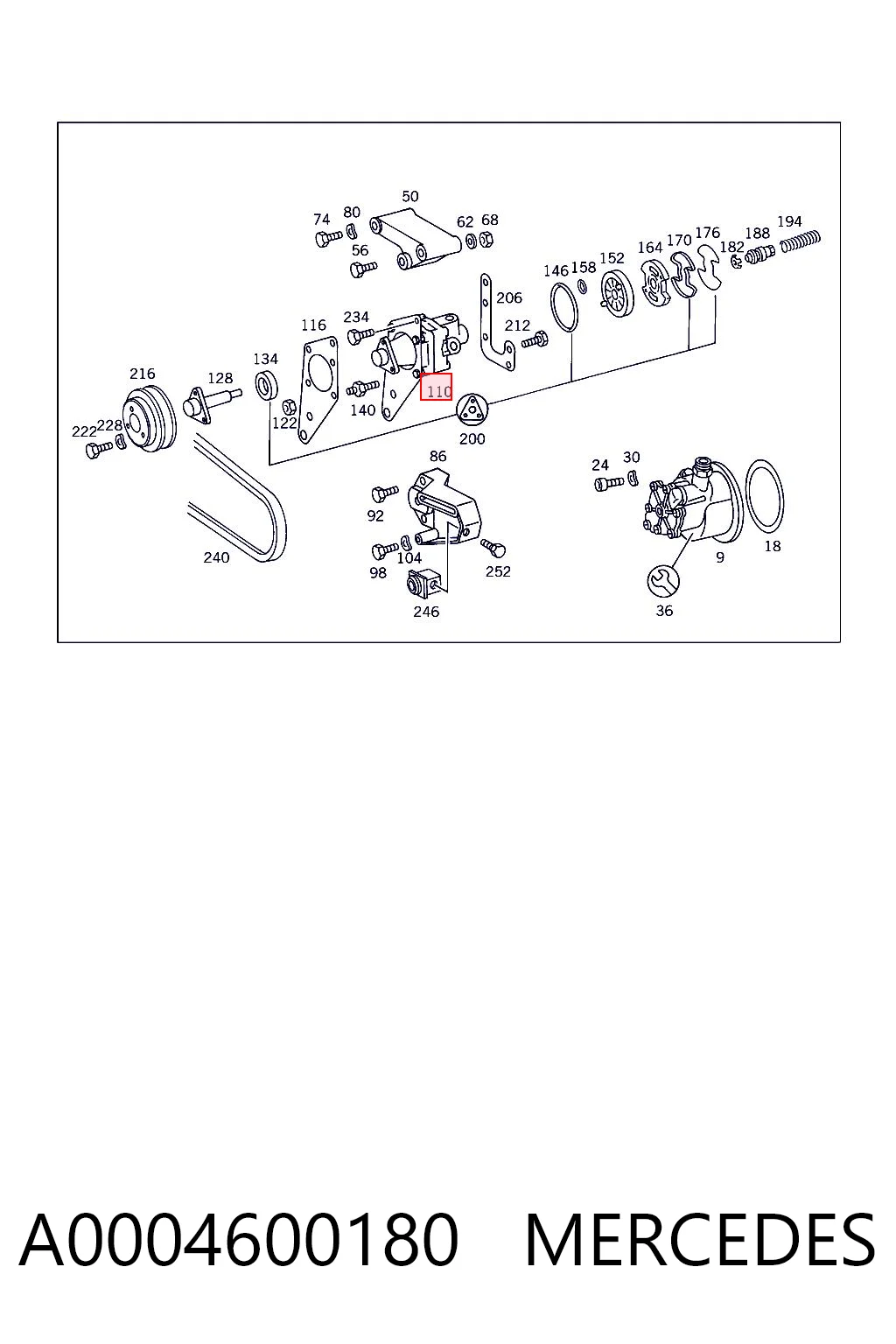 A0004600180 Mercedes