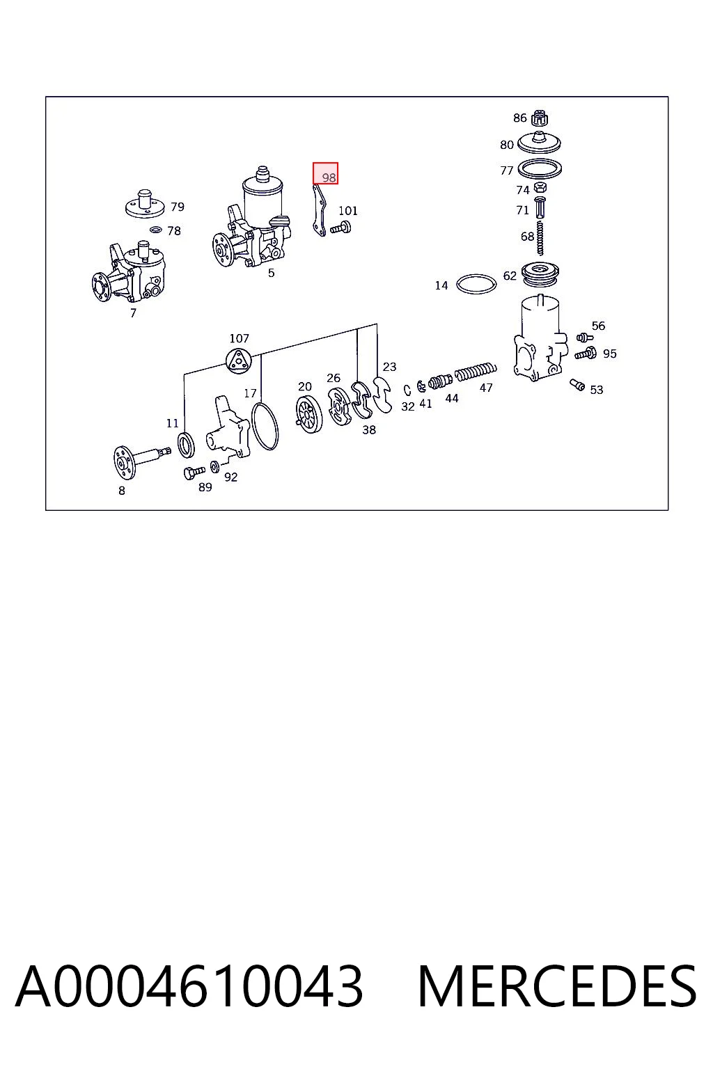 A0004610043 Mercedes