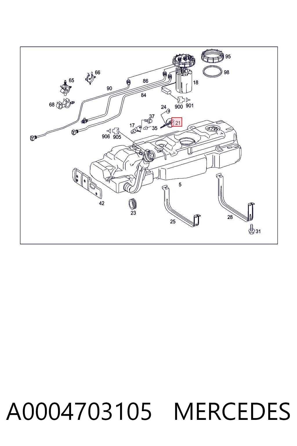 Comprar Tapa de depósito de combustible Mercedes Sprinter II 3,5-t 906
