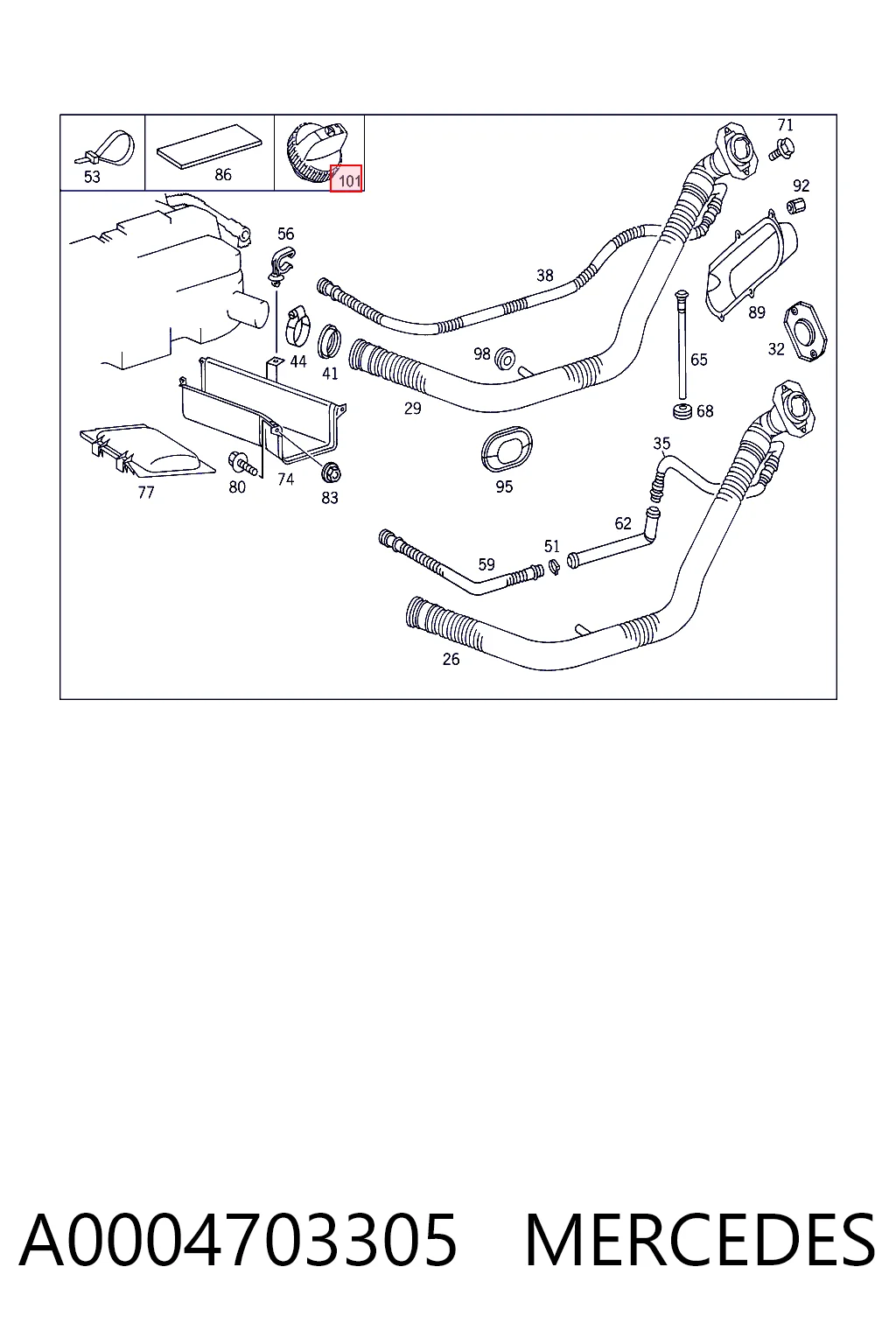A0004703305 Mercedes