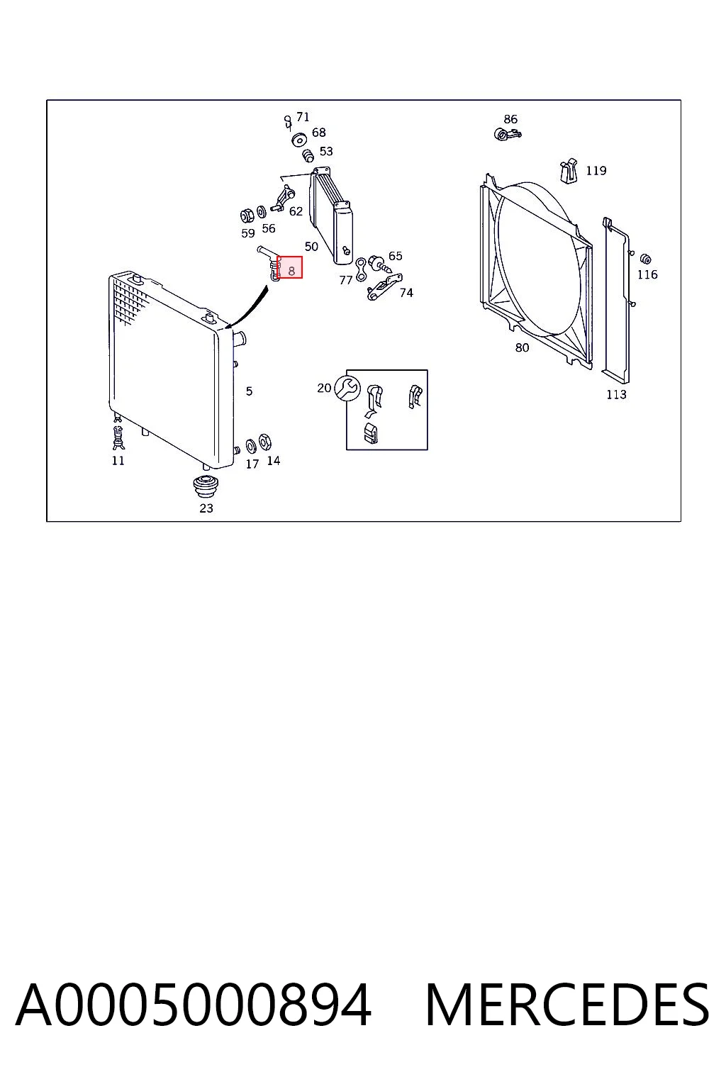A0005000894 Mercedes