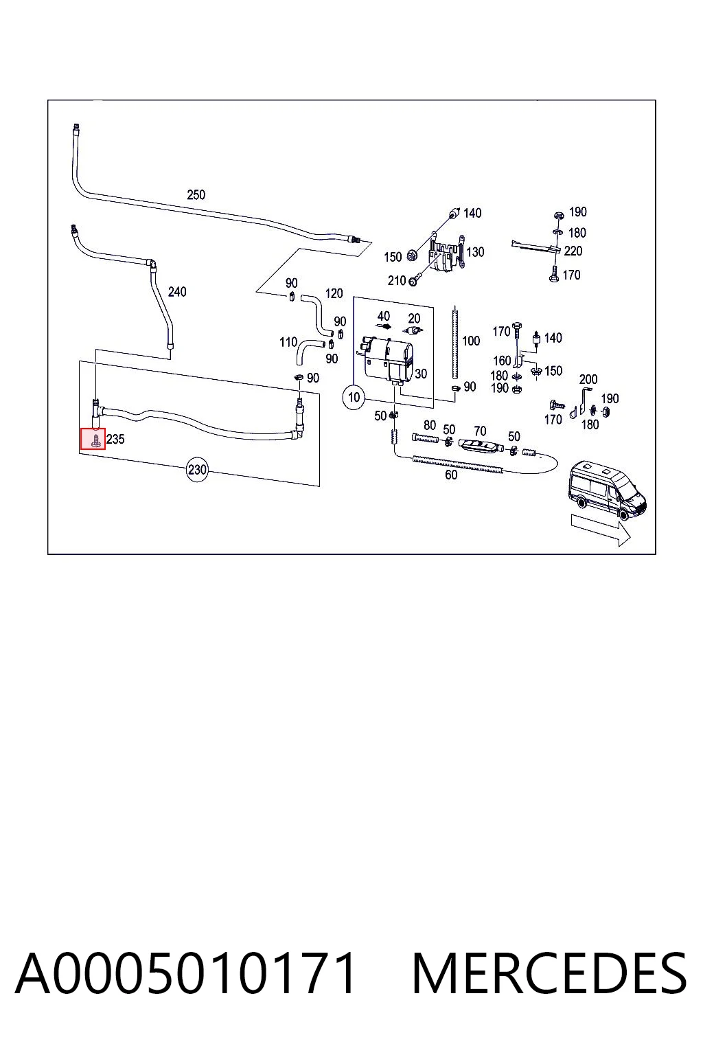 A0005010171 Mercedes