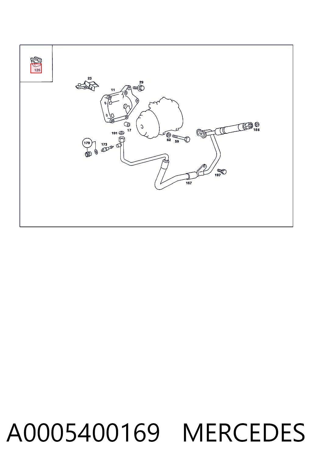 A0005400169 Mercedes
