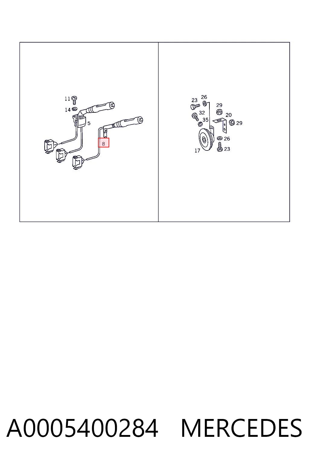 A0005400284 Mercedes