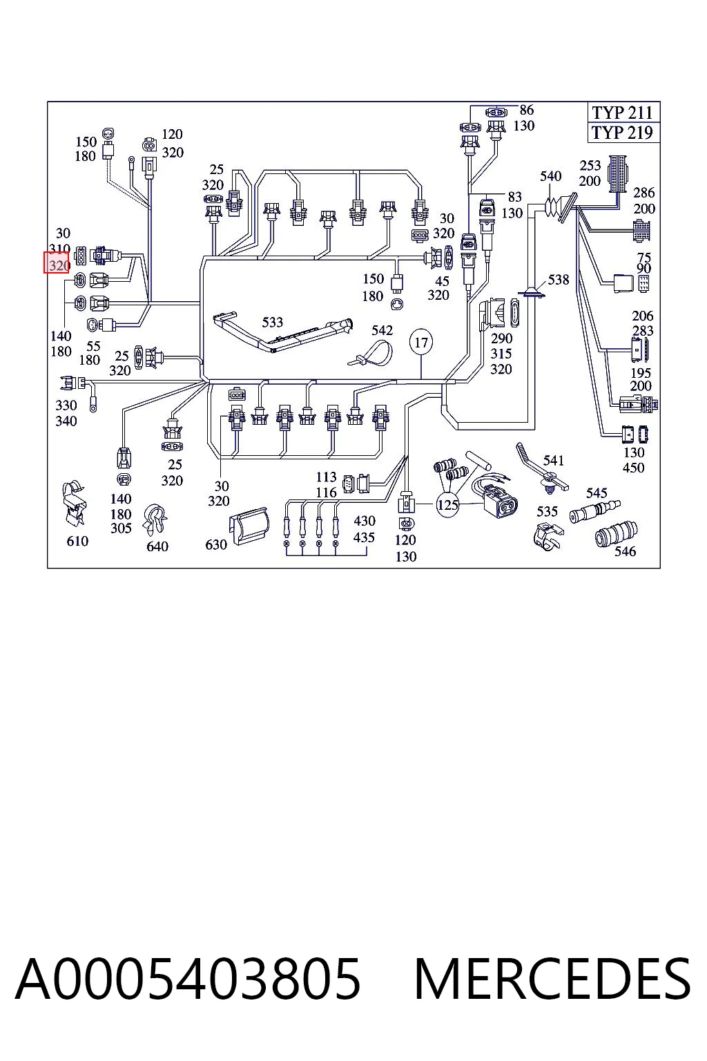 A0005403805 Mercedes