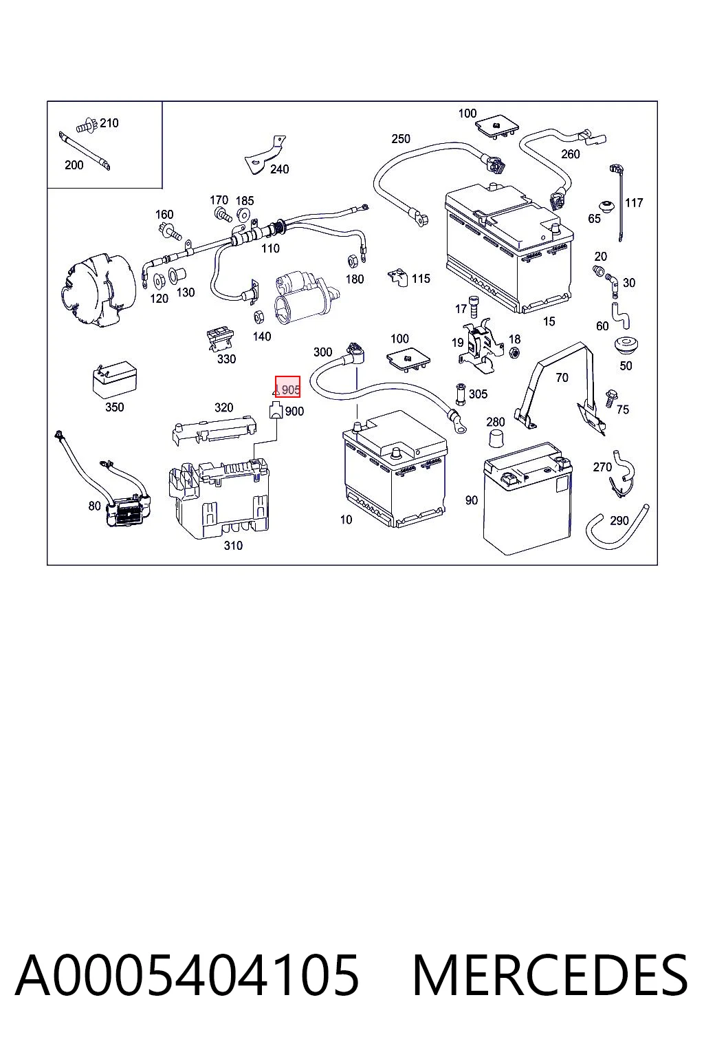 A0005404105 Mercedes