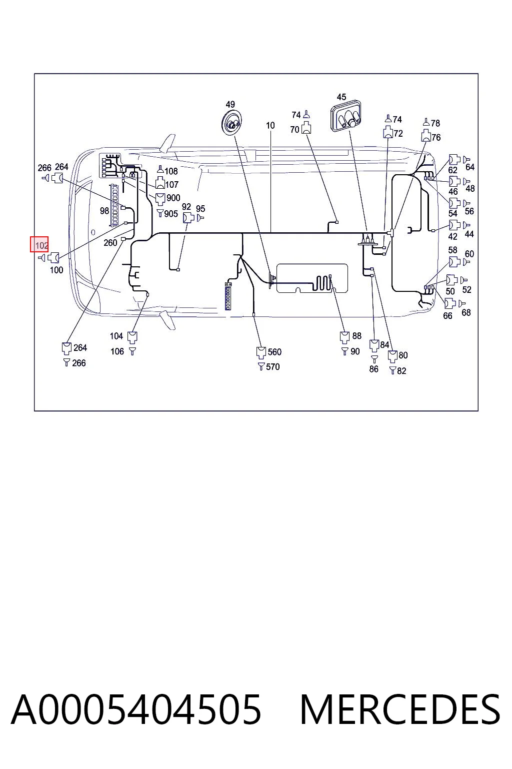 Terminal del cable VAG 5404505