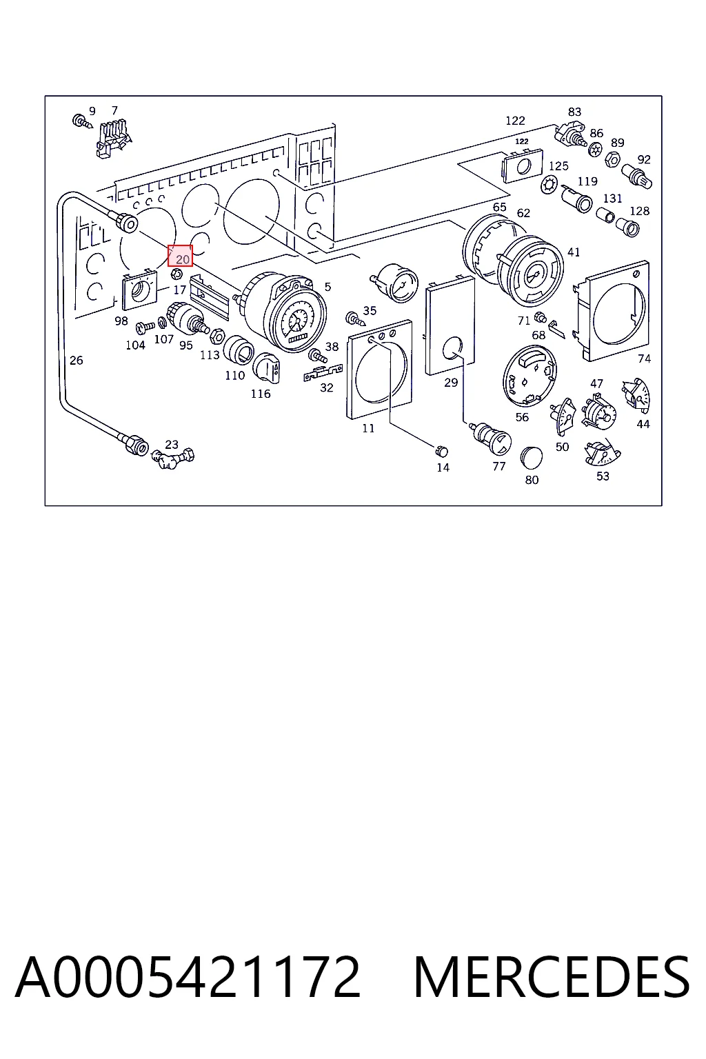 A0005421172 Mercedes