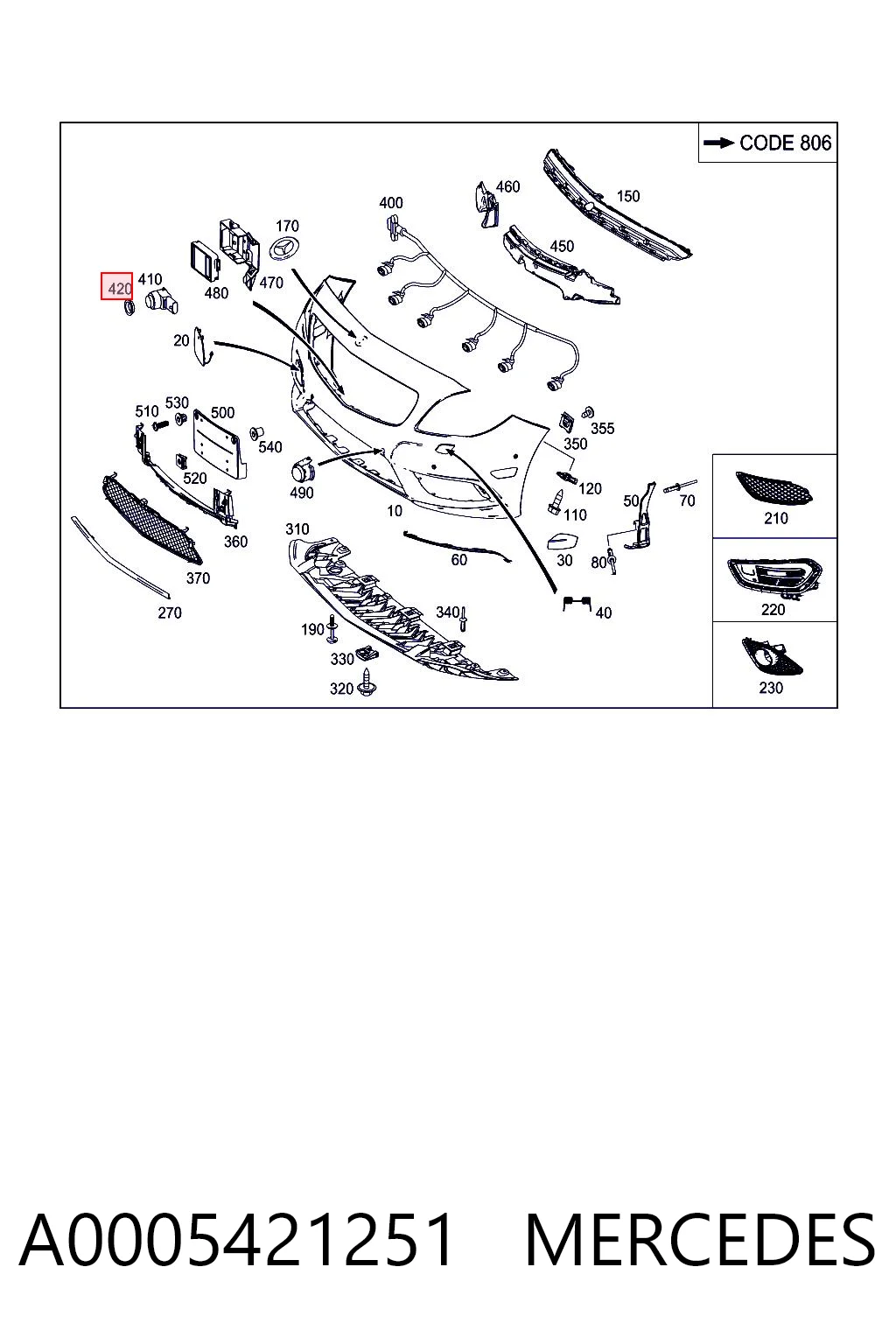 A0005421251 Mercedes
