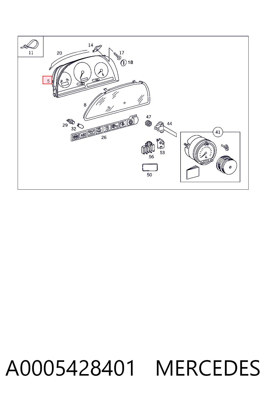 A0005428401 Mercedes
