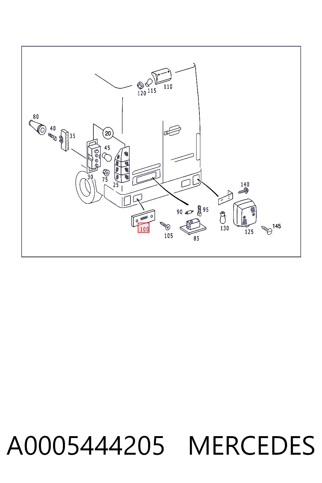 A0005444205 Mercedes