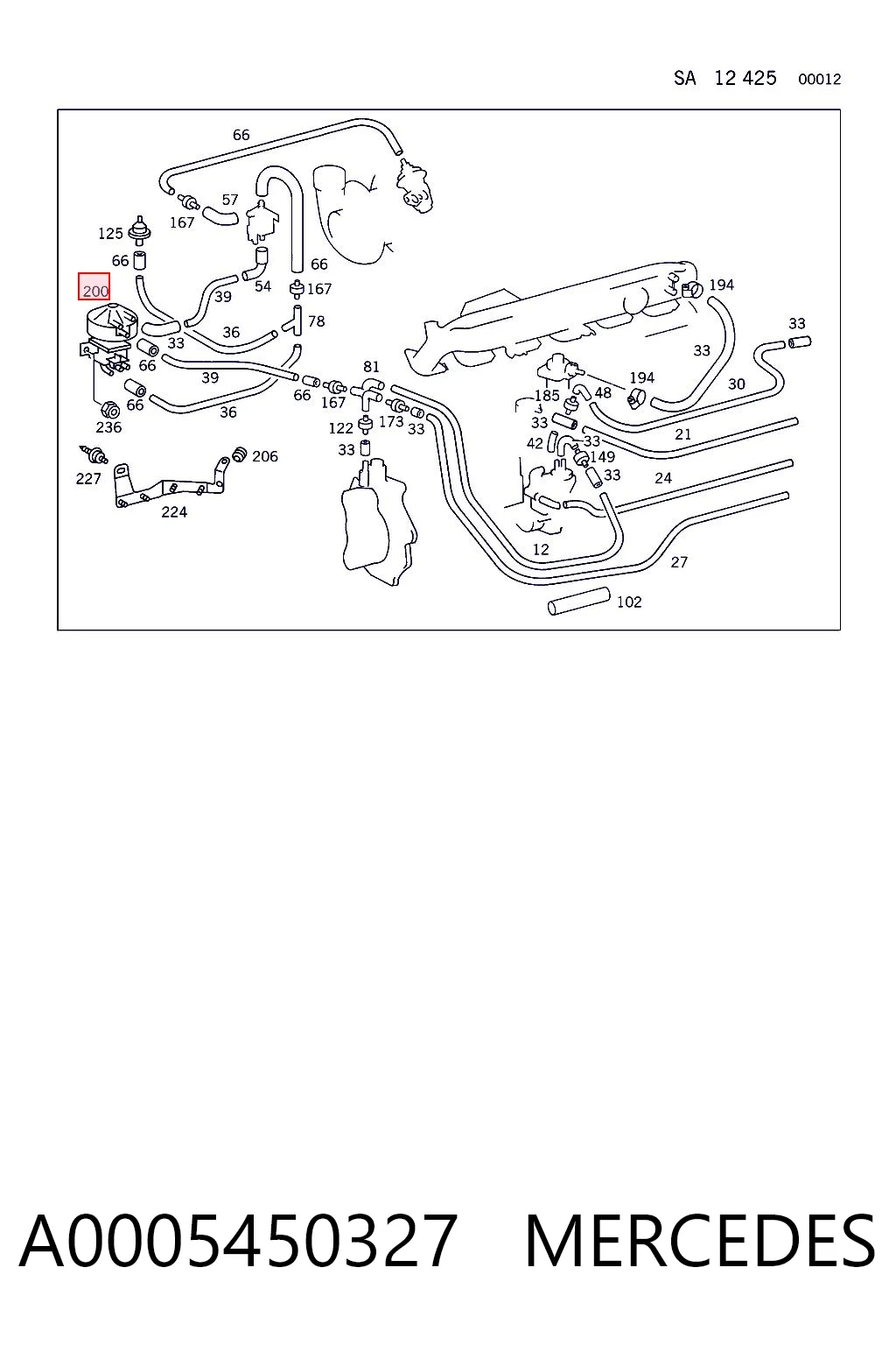 A0005450327 Mercedes