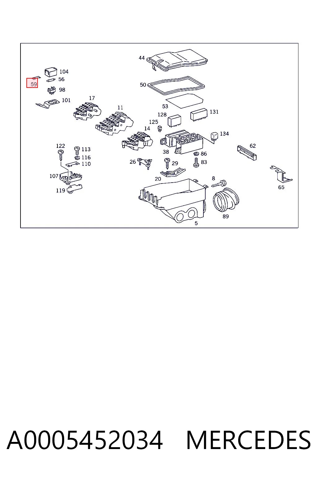 A0005452034 Mercedes