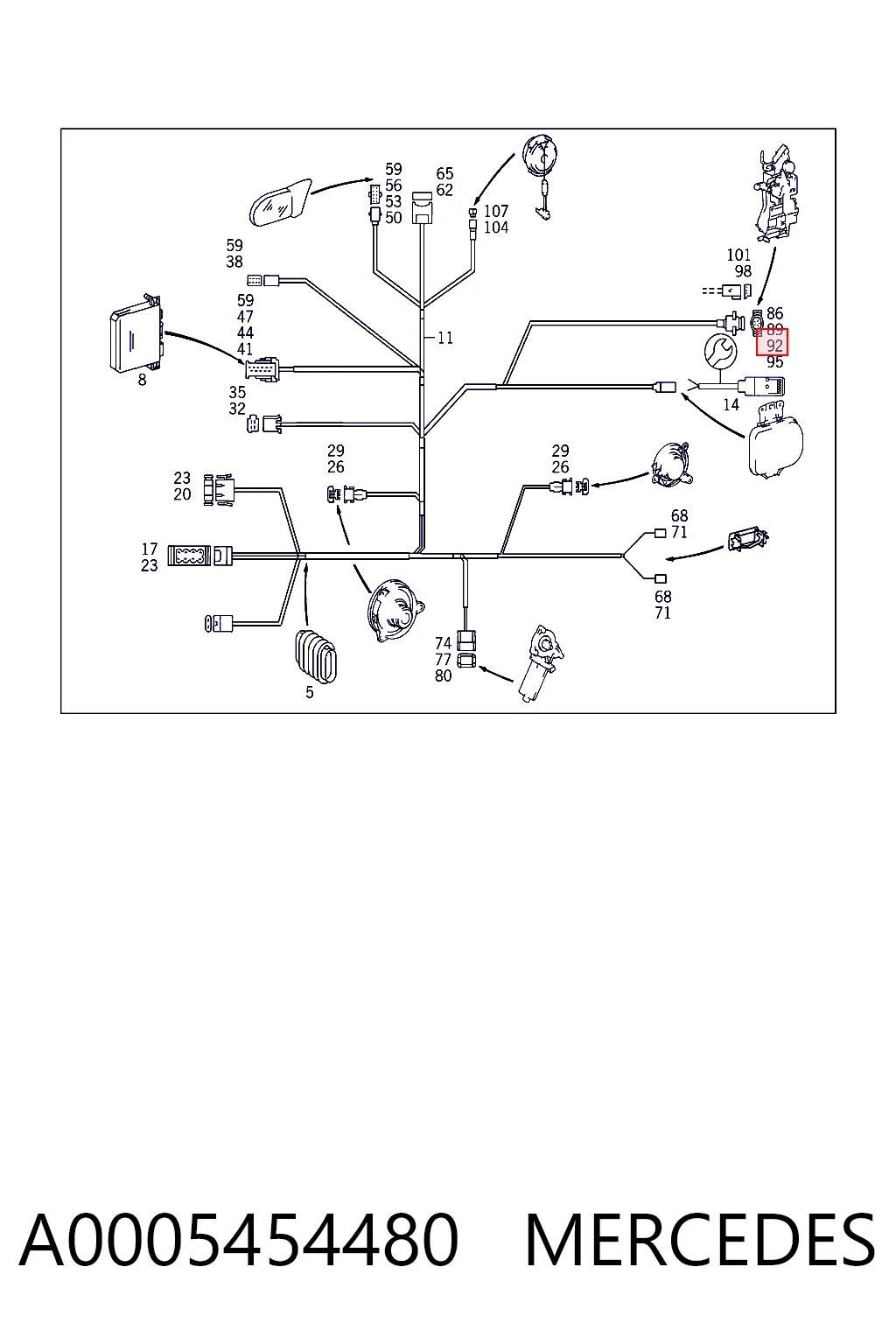 A0005454480 Mercedes