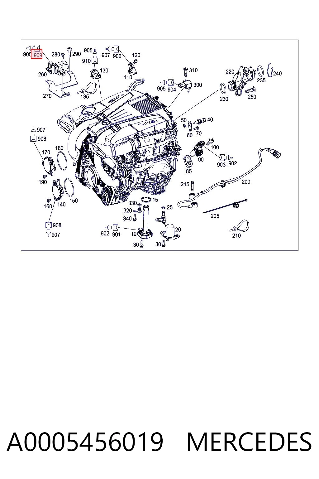 A0005456019 Mercedes