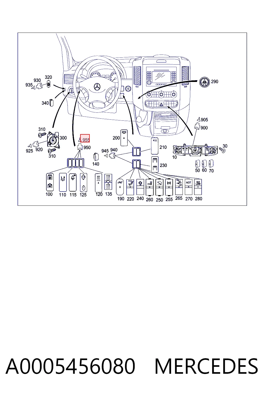A0005456080 Mercedes