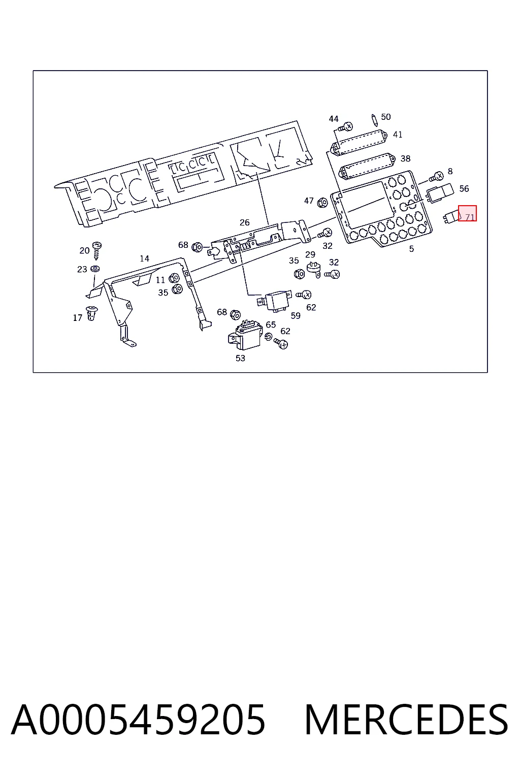 A0005459205 Mercedes