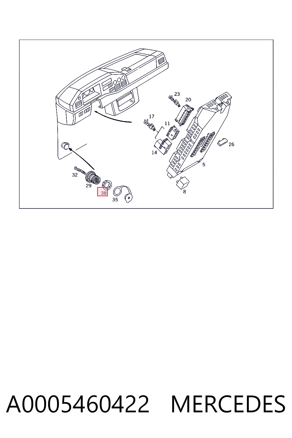 A0005460422 Mercedes