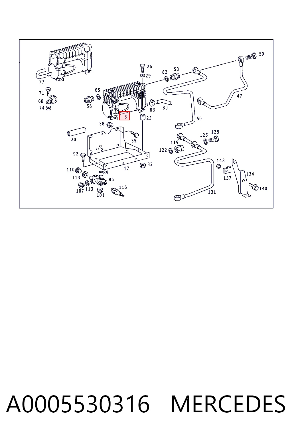 A0005530316 Mercedes