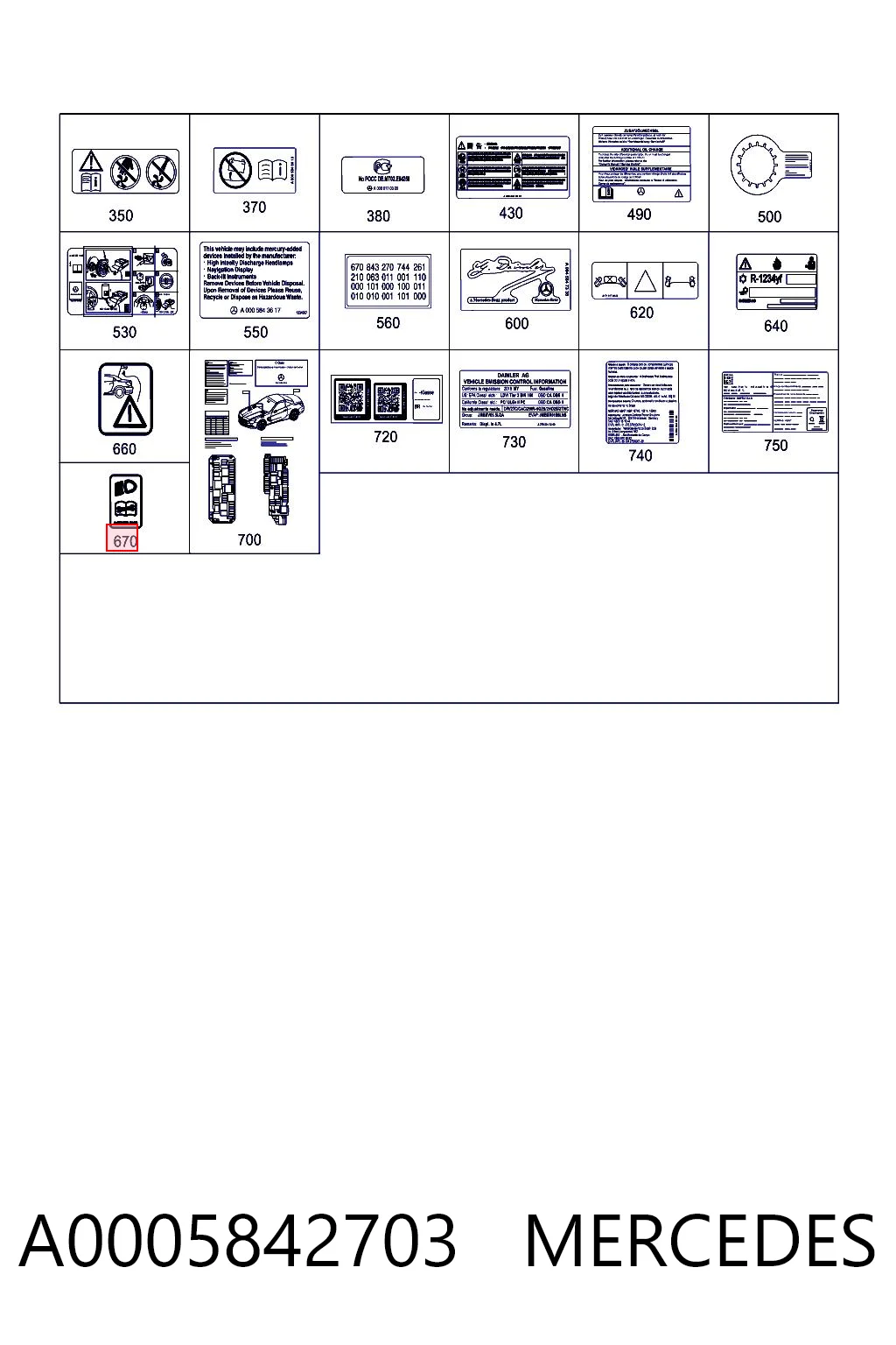 A0005842703 Mercedes