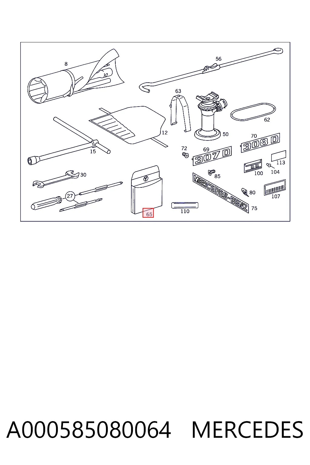 A000585080064 Mercedes
