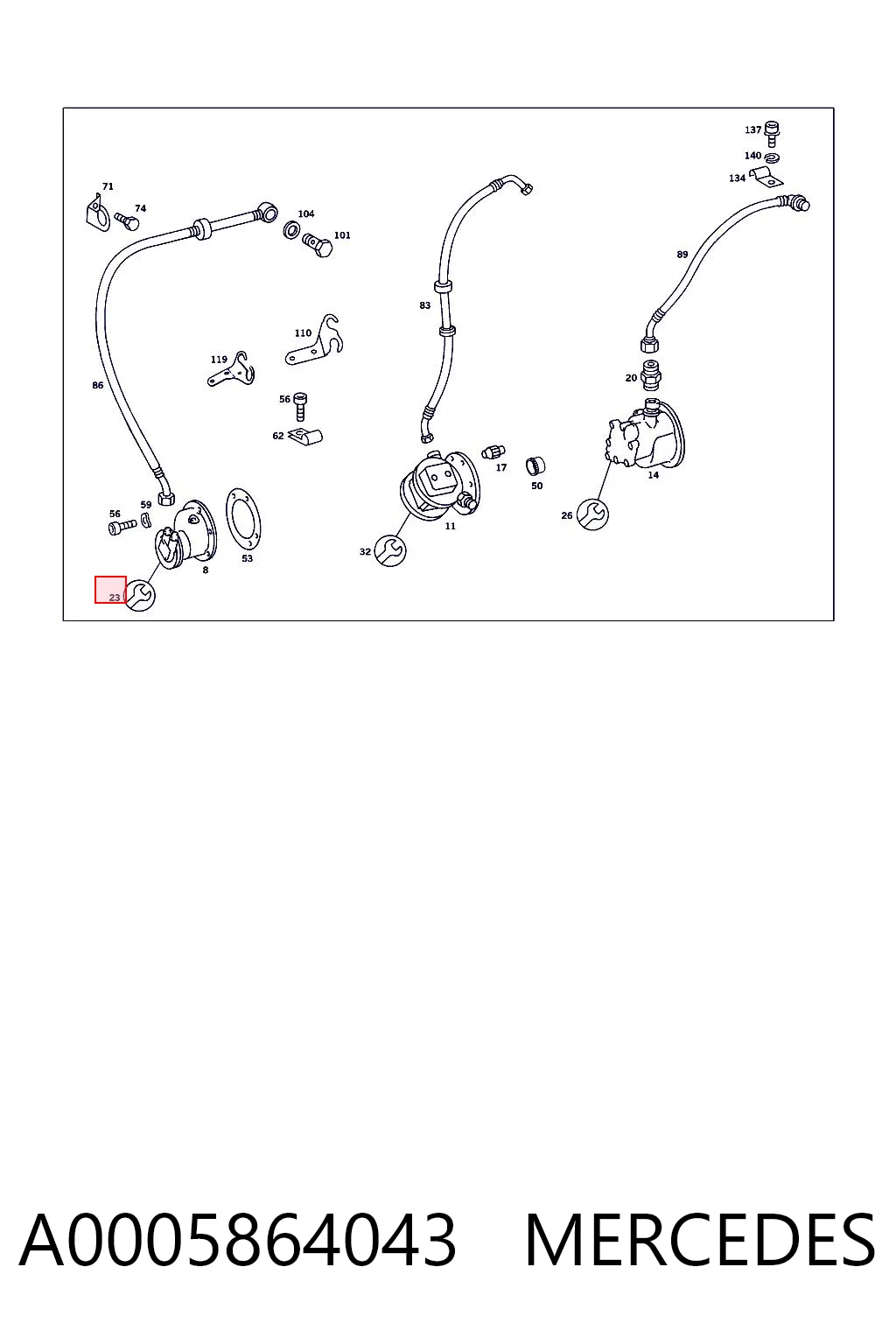 A0005864043 Mercedes
