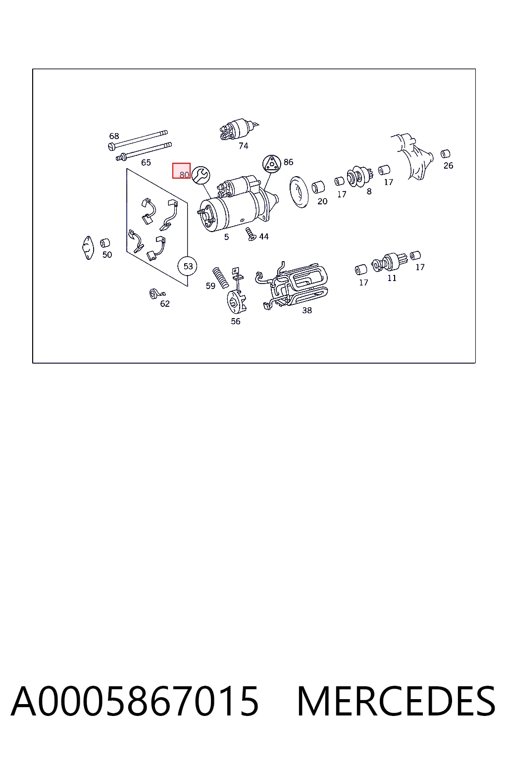 A0005867015 Mercedes